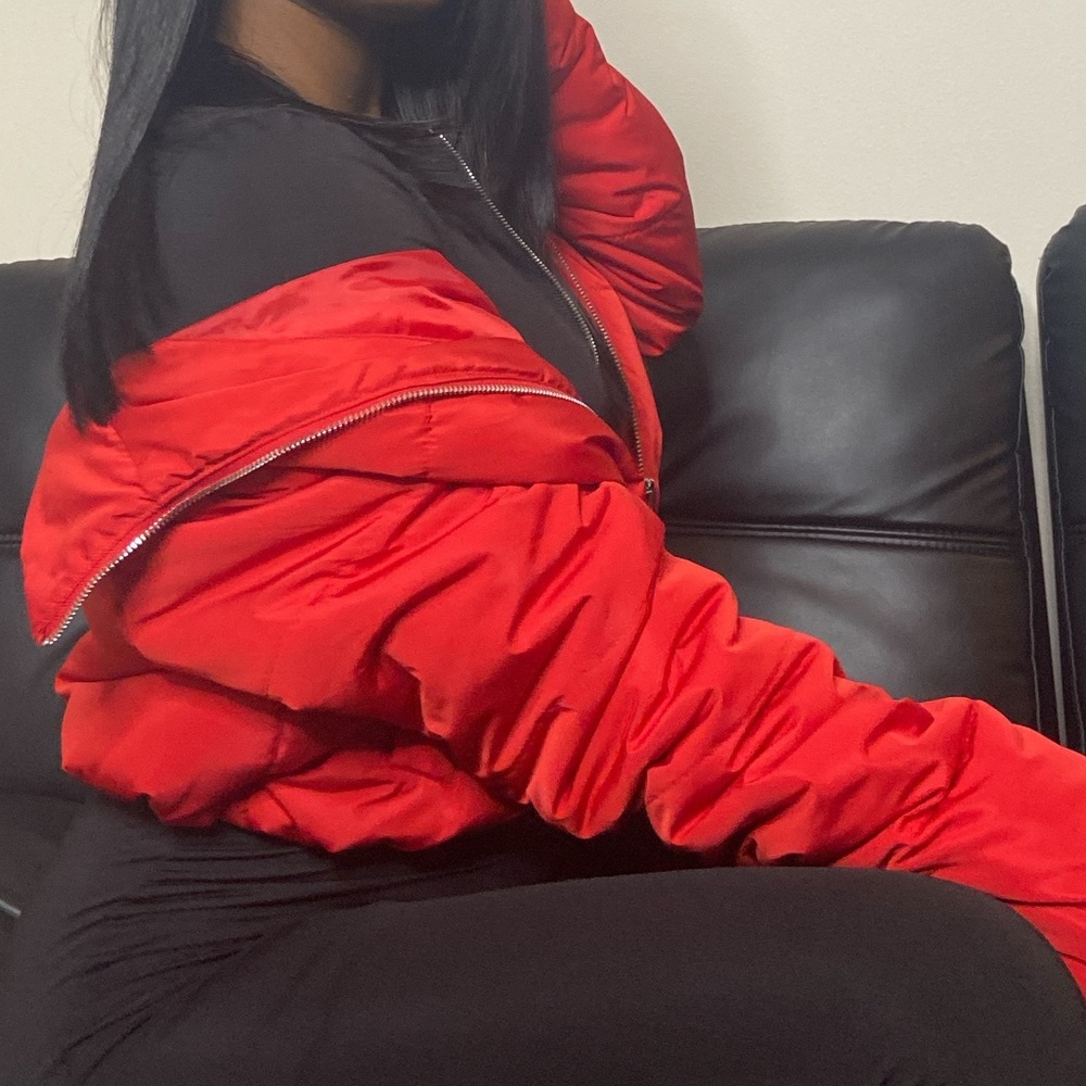 Red Puff Jacket - Picture 2 of 3